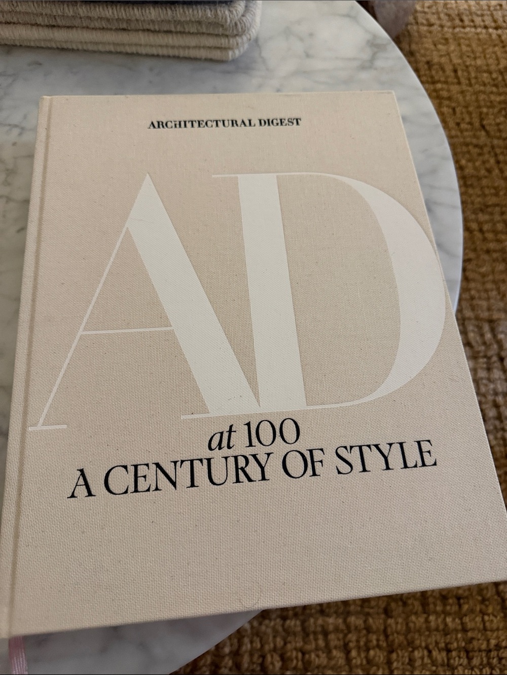 'AD at 100: A Century of Style' Coffee Table Book - Beige